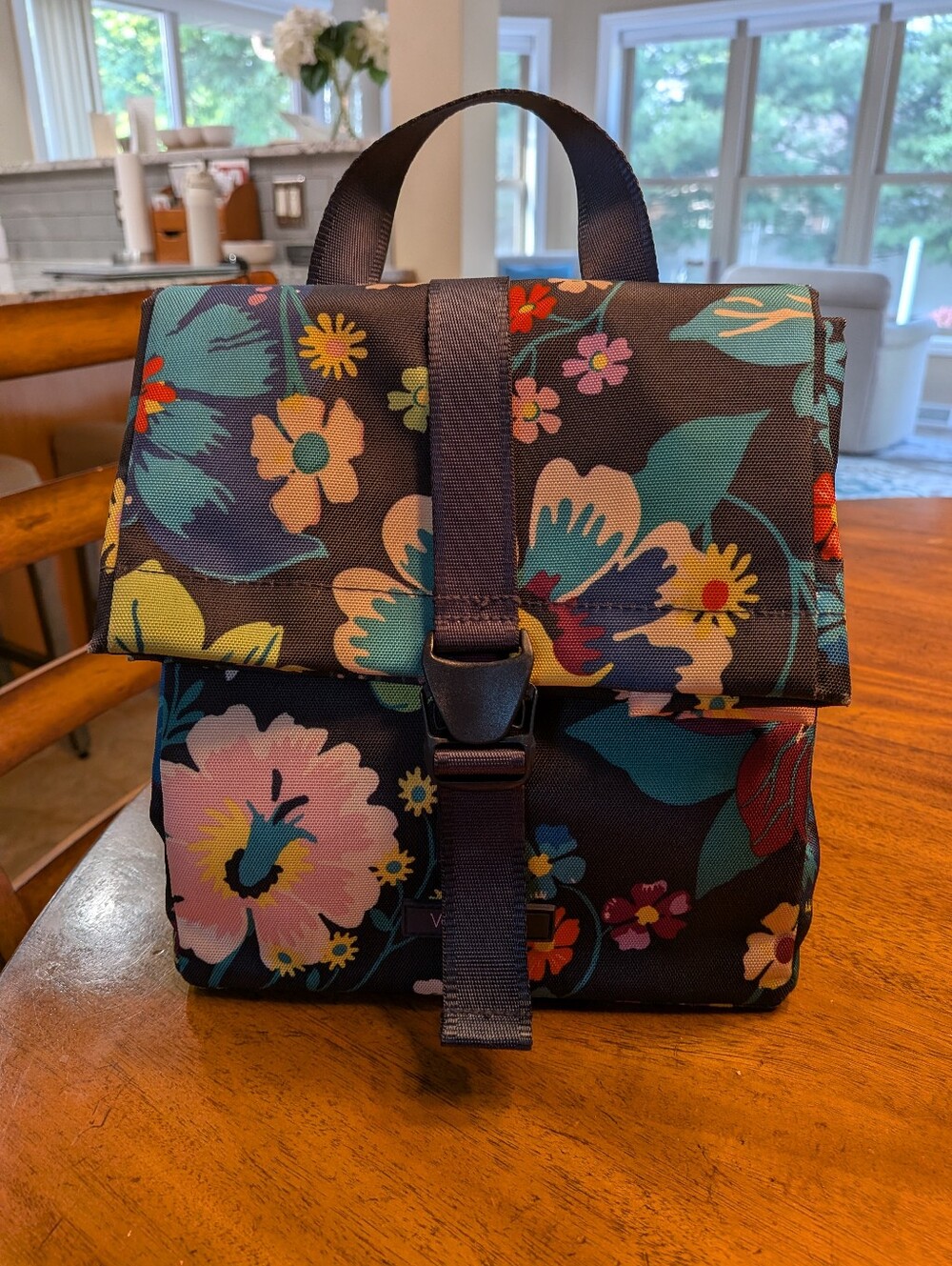 Vera Bradley Insulated Lighten Up Lunch Tote Bag in Firefly Garden Pattern